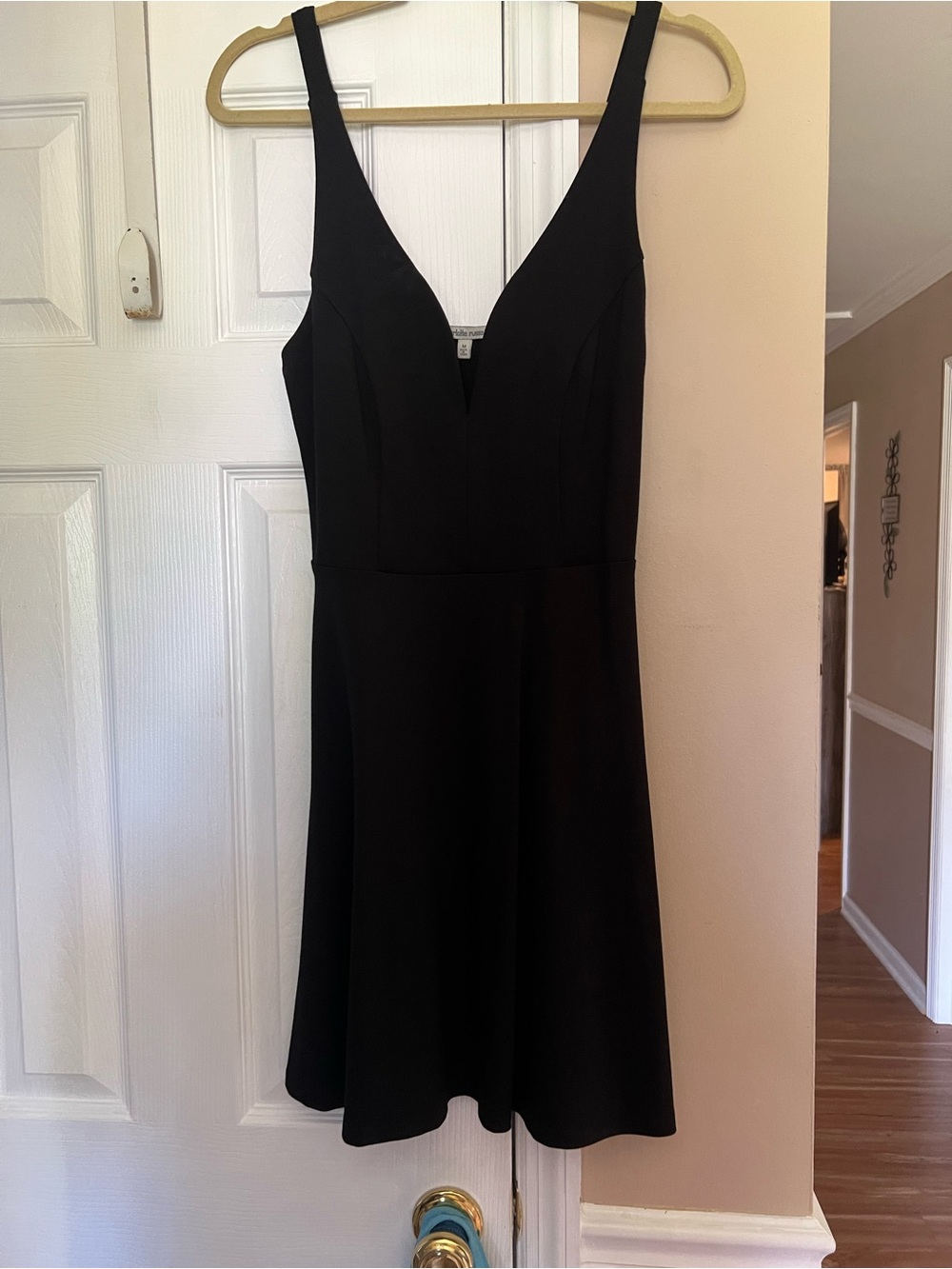 Charlotte Russe Black V-Neck Mini Dress